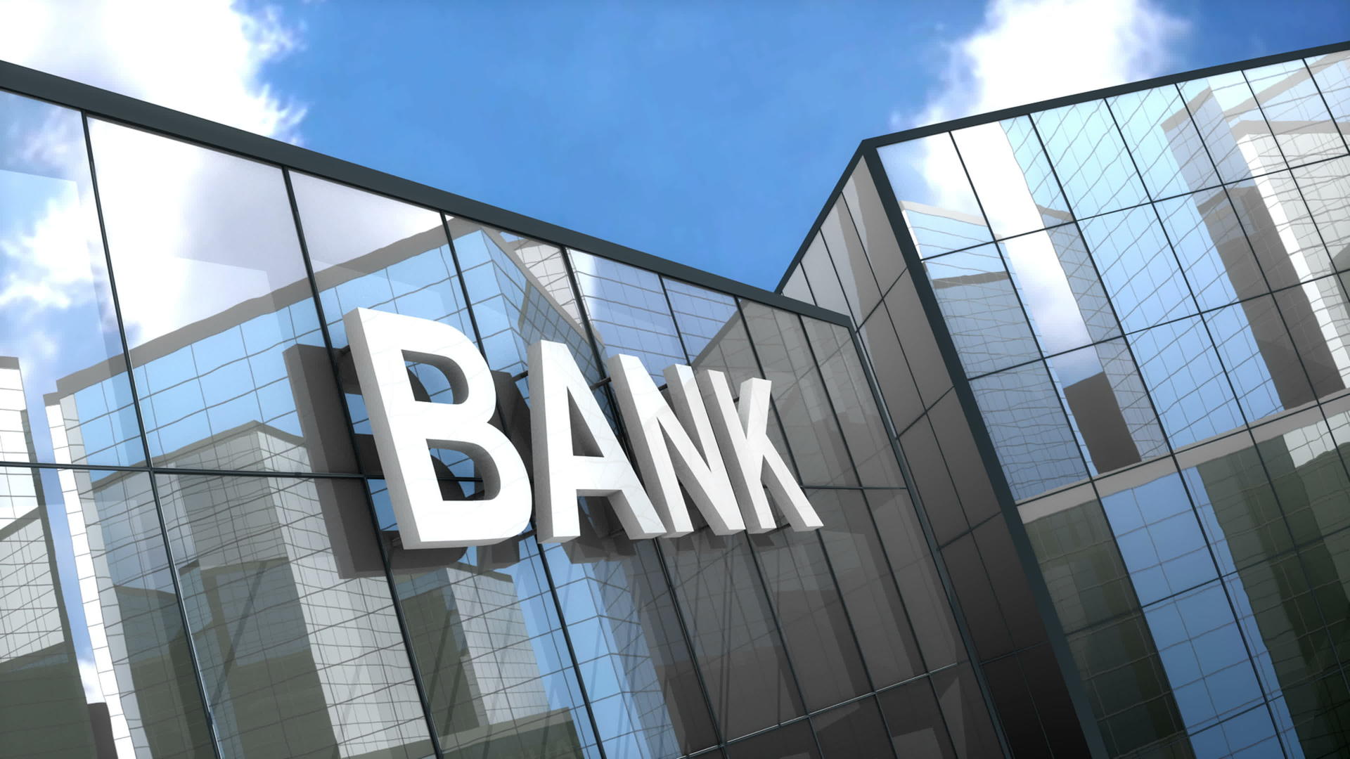 银行建设蓝天时间折叠时间视频的预览图