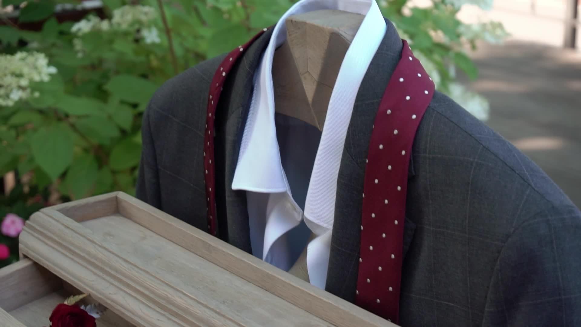 男士时装外套领带和衬衫新郎婚礼风格视频的预览图