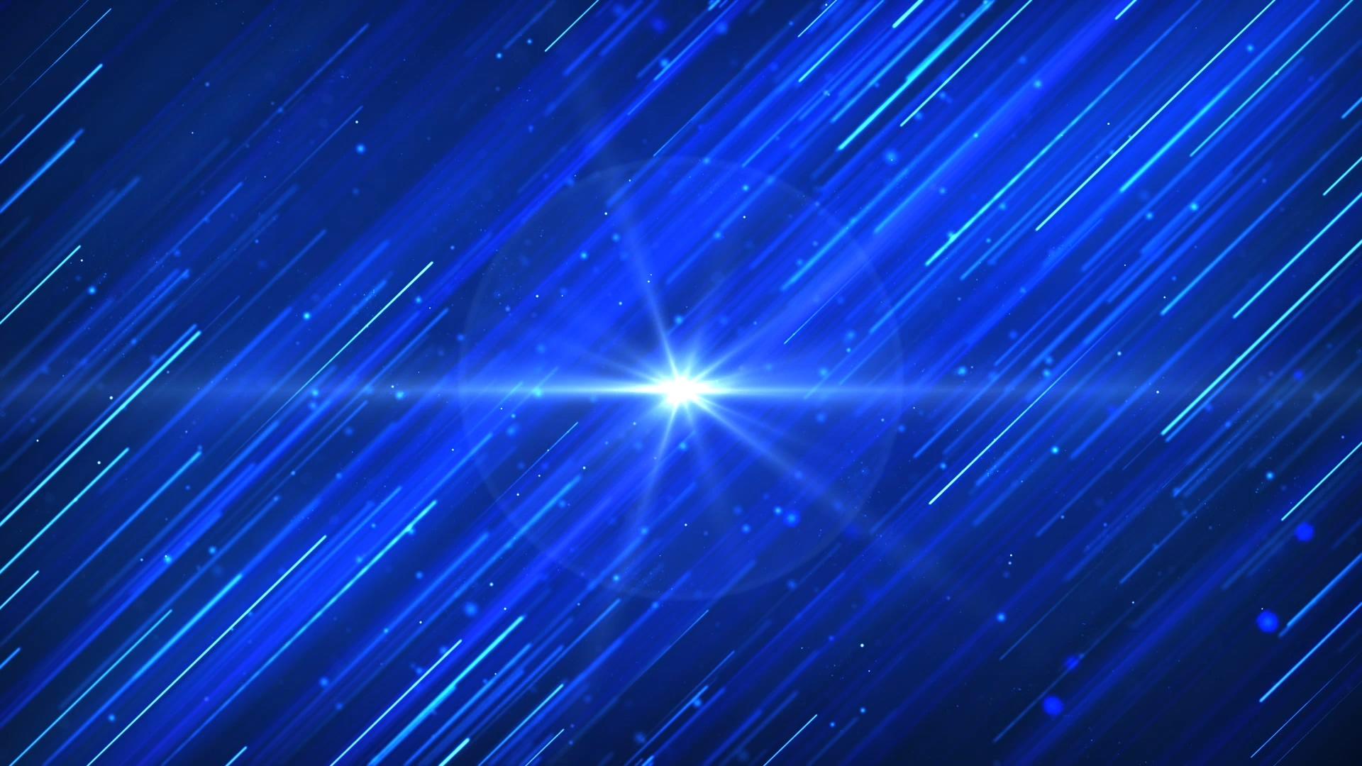 蓝色炫酷粒子光线视频的预览图