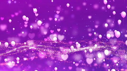 梦幻紫色星光粒子特效背景视频的预览图