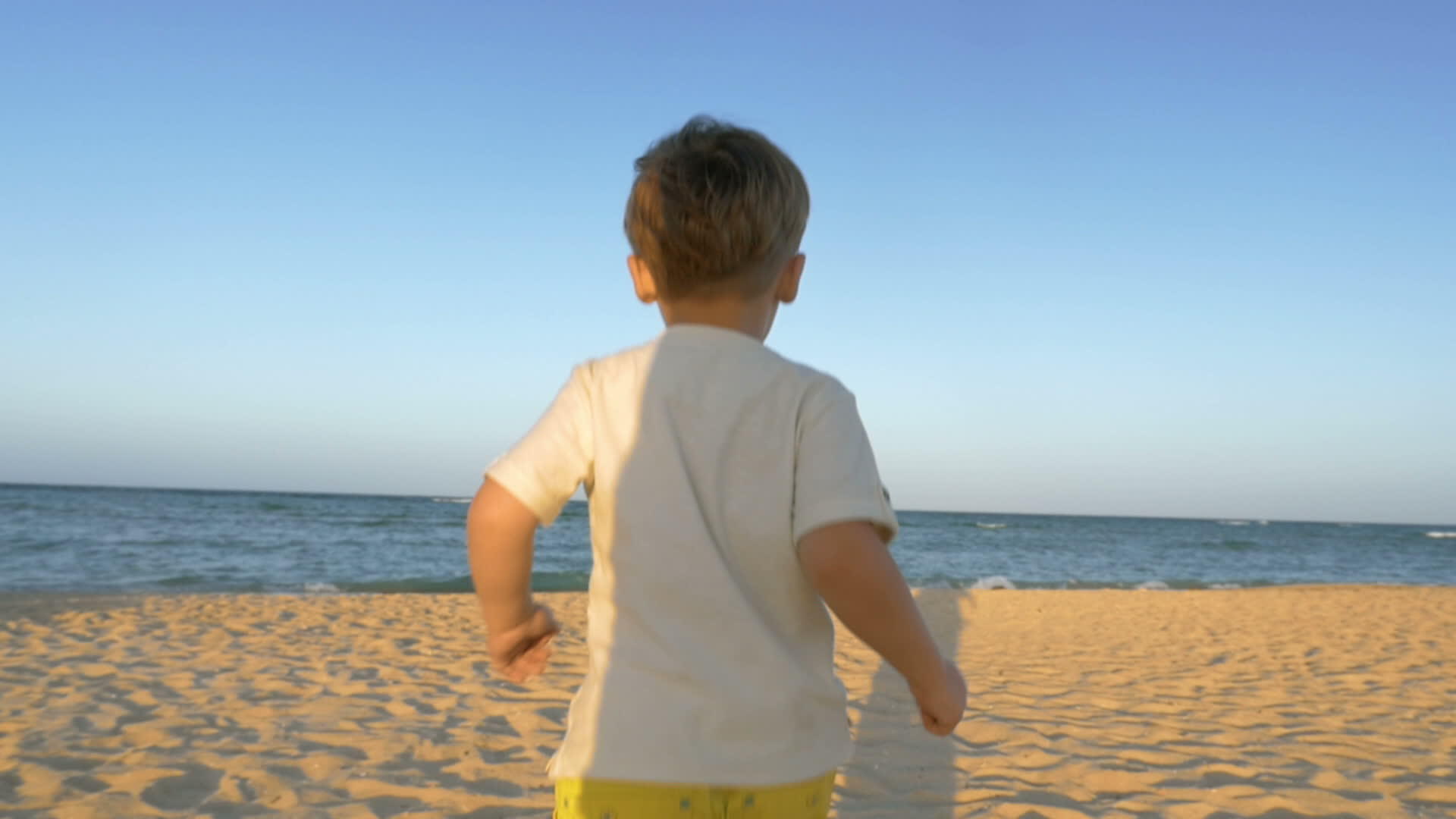 男孩奔向大海视频的预览图