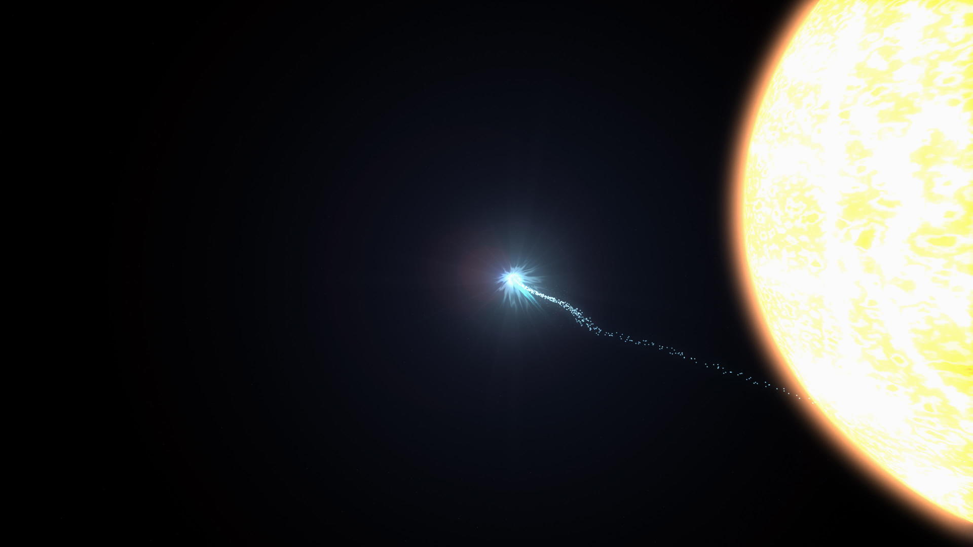 太阳grazer近地彗星路径视频的预览图