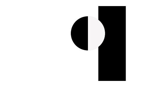 黑色矩形和圆形动画在最小的艺术运动风格中视频的预览图