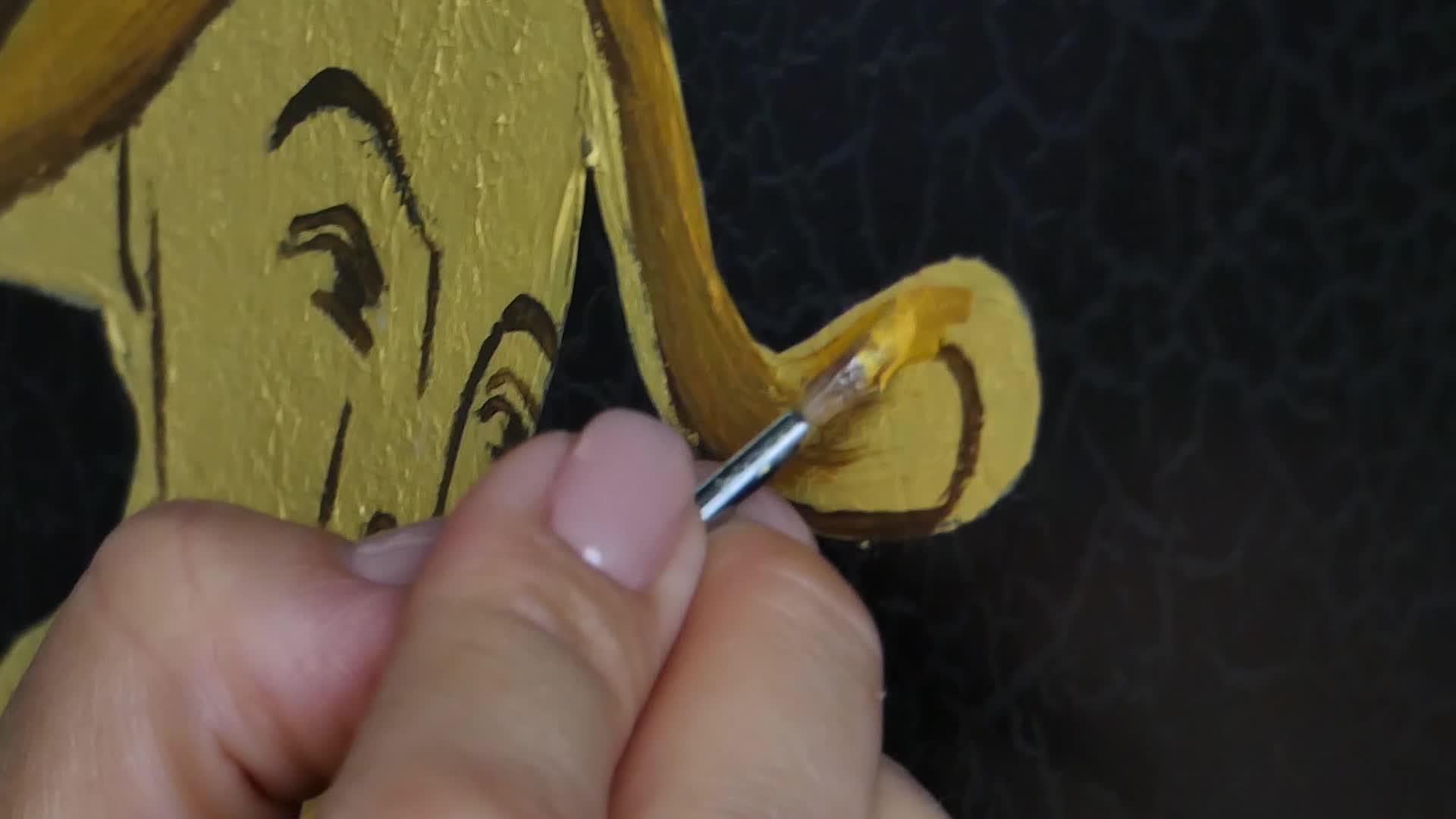 工作时的艺术家装饰师视频的预览图