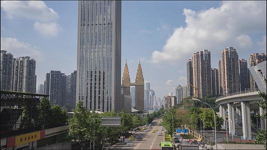 8k重庆城市生活城市交通坐标建筑延时素材视频的预览图