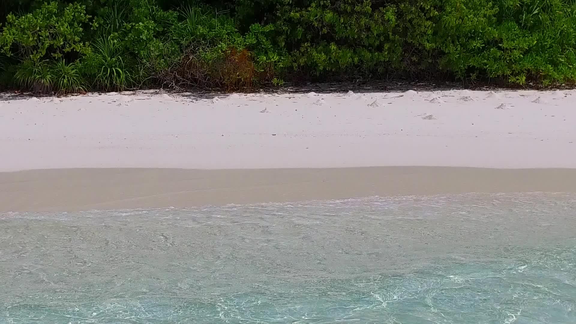 通过蓝海探索海滩冒险在白色的海面上珊瑚礁附近有白色的沙沙背景视频的预览图