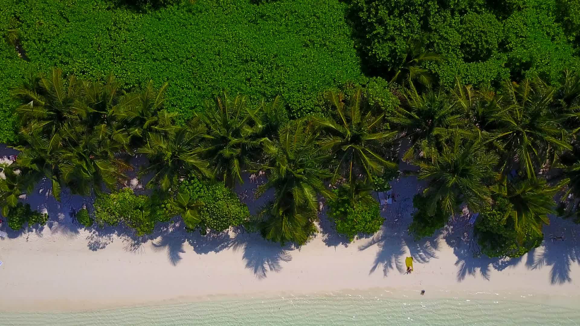 绿松石海洋和沙洲附近白沙背景的海洋海滩航行摘要视频的预览图