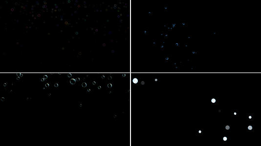 一组漂浮气泡粒子动画8视频的预览图