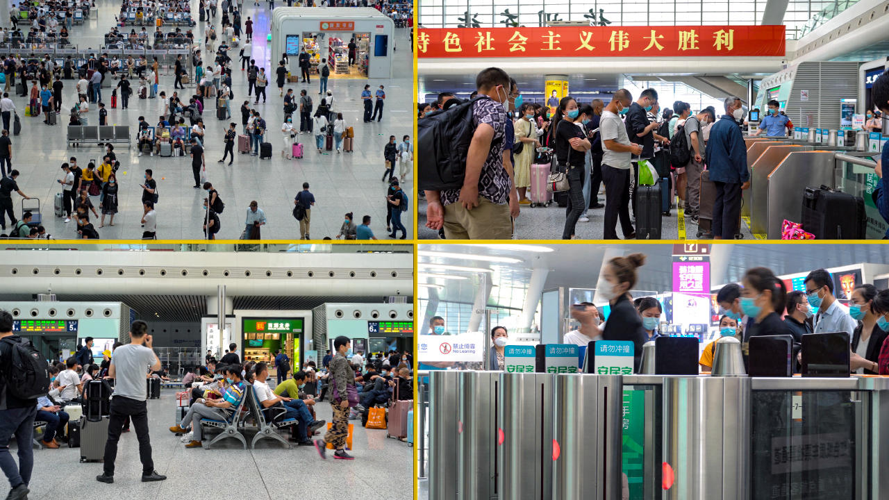 4K实拍杭州东站人群视频的预览图