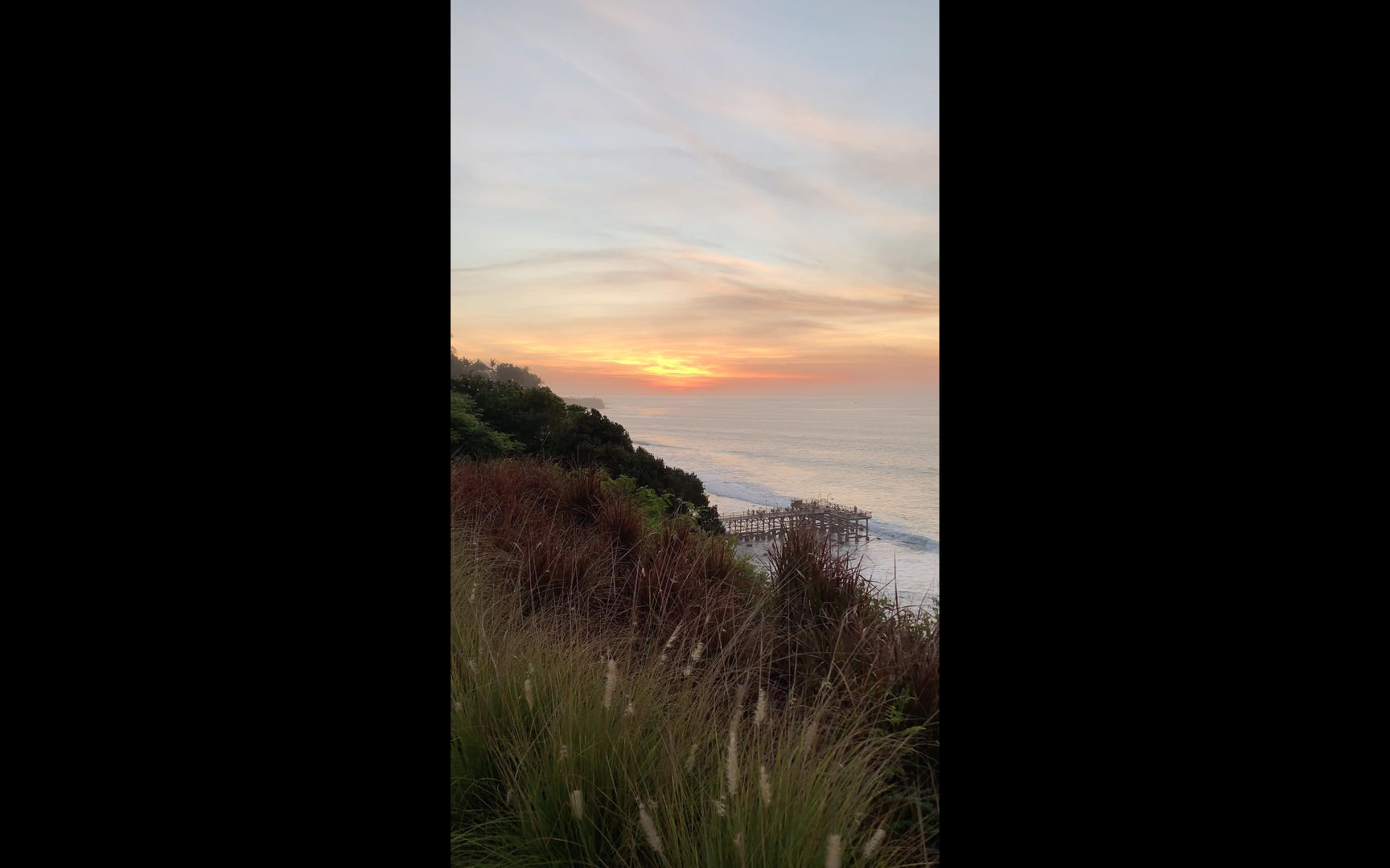 海边落日竖屏4k视频视频的预览图