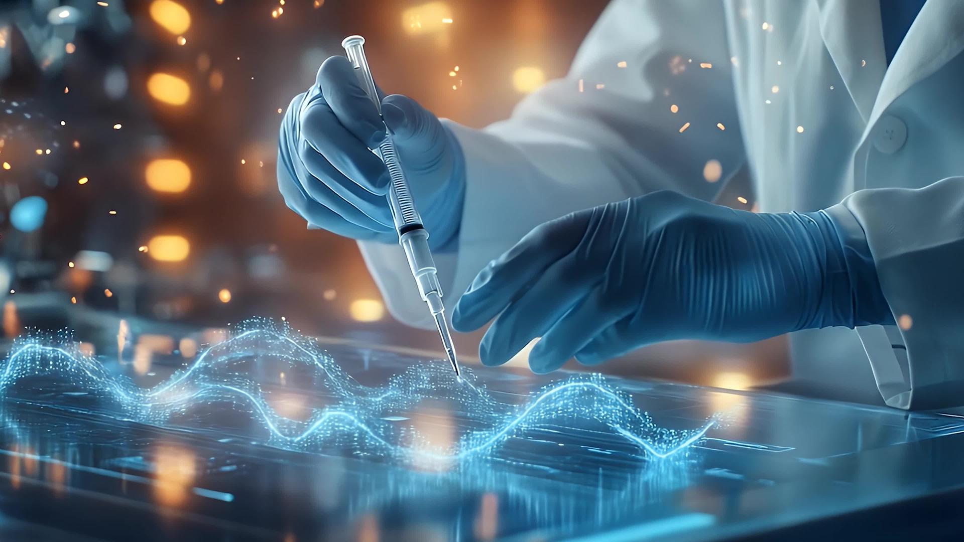 4k超高清生物制药研发药物研发医学研究药物研发科研研究视频的预览图