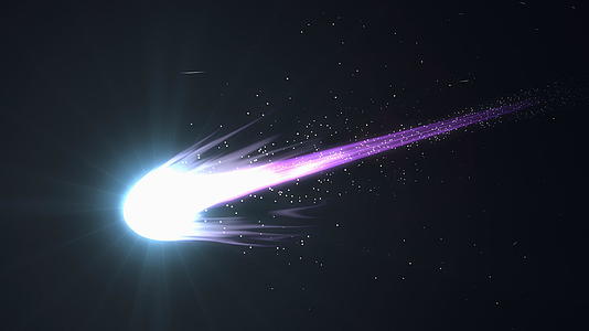 蓝色彗星的动态效果视频的预览图