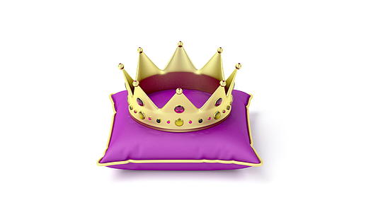 紫色枕头上的皇冠视频的预览图