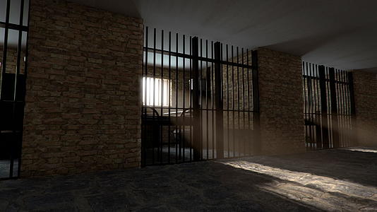监狱走廊循环动画视频的预览图