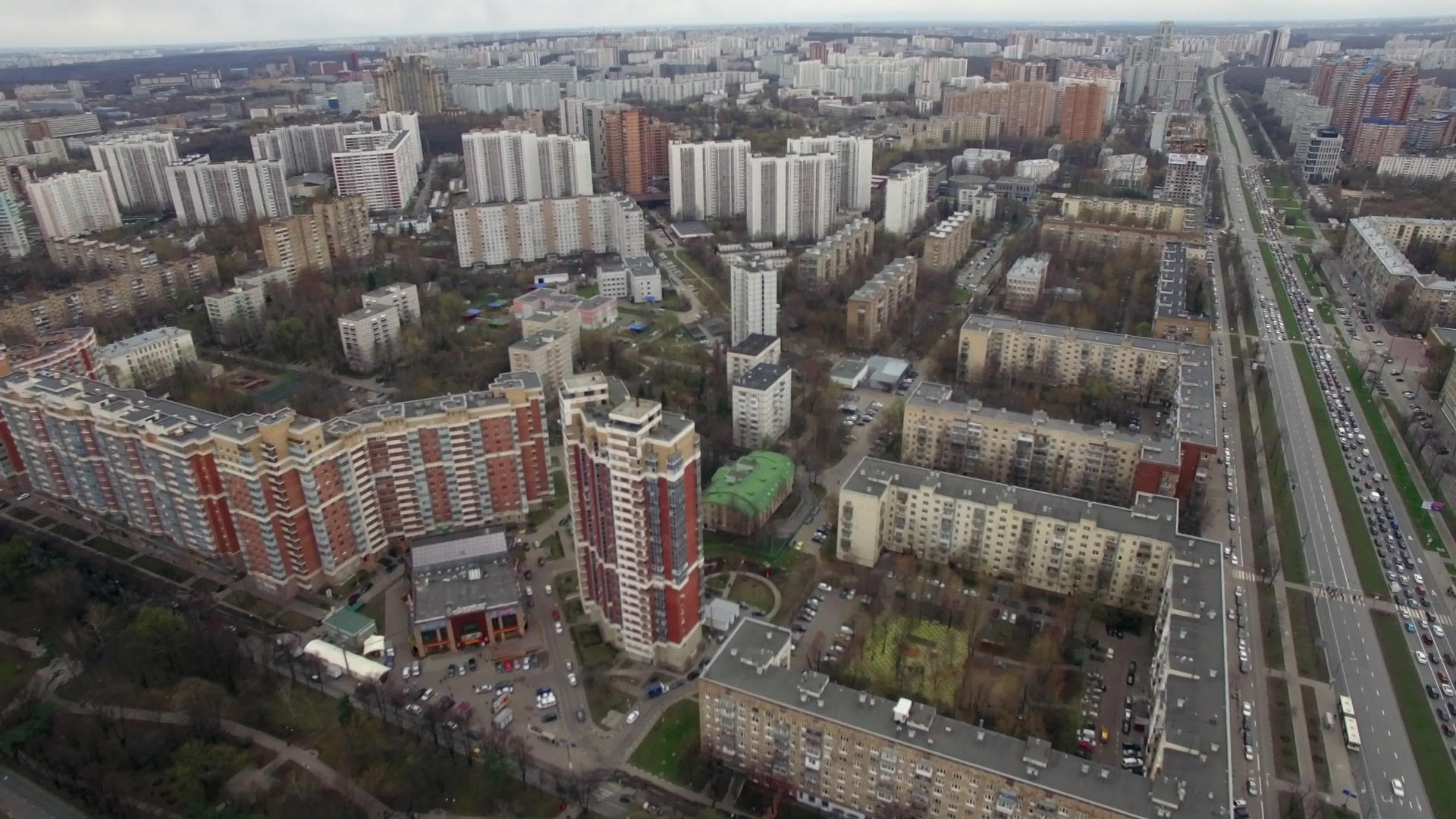 飞越莫斯科和列宁斯基大道视频的预览图