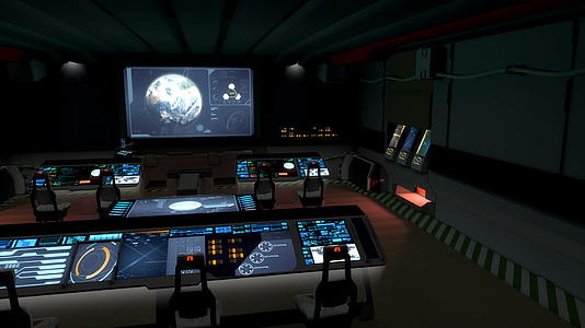 3d宇宙空间站未来指挥中心视频的预览图
