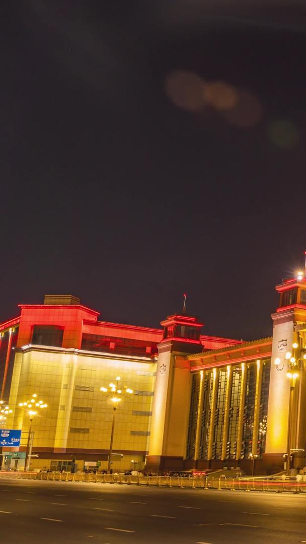 拍摄江西省美术馆南昌八一大道夜景延时摄影视频的预览图