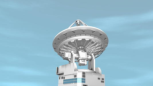 3d无线电望远镜通信设施模型视频的预览图