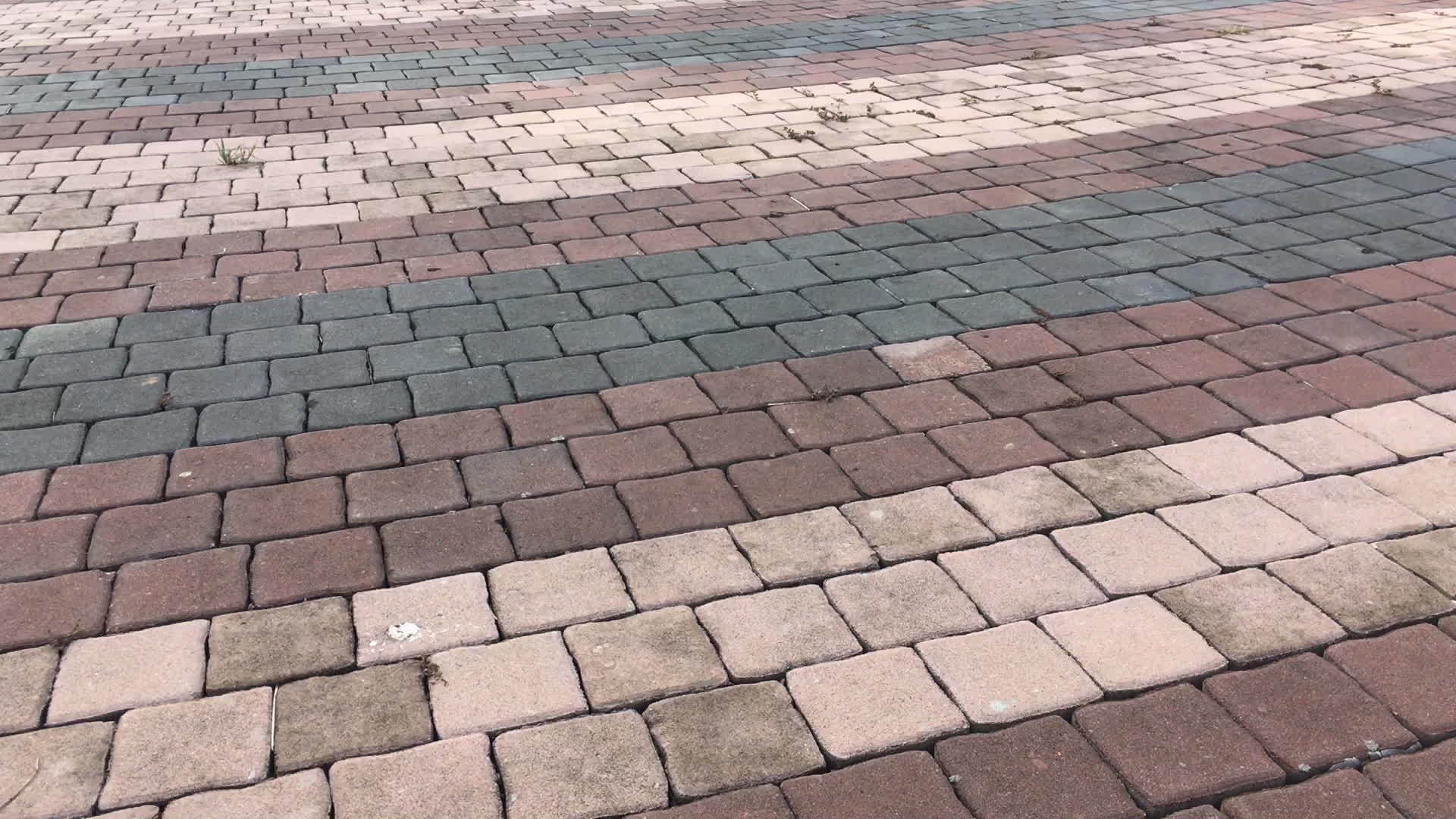 室外砖地步行路视频的预览图
