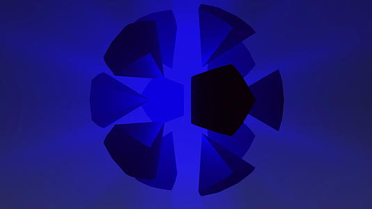 多色射线原子背景无缝环3d运动图形视频的预览图