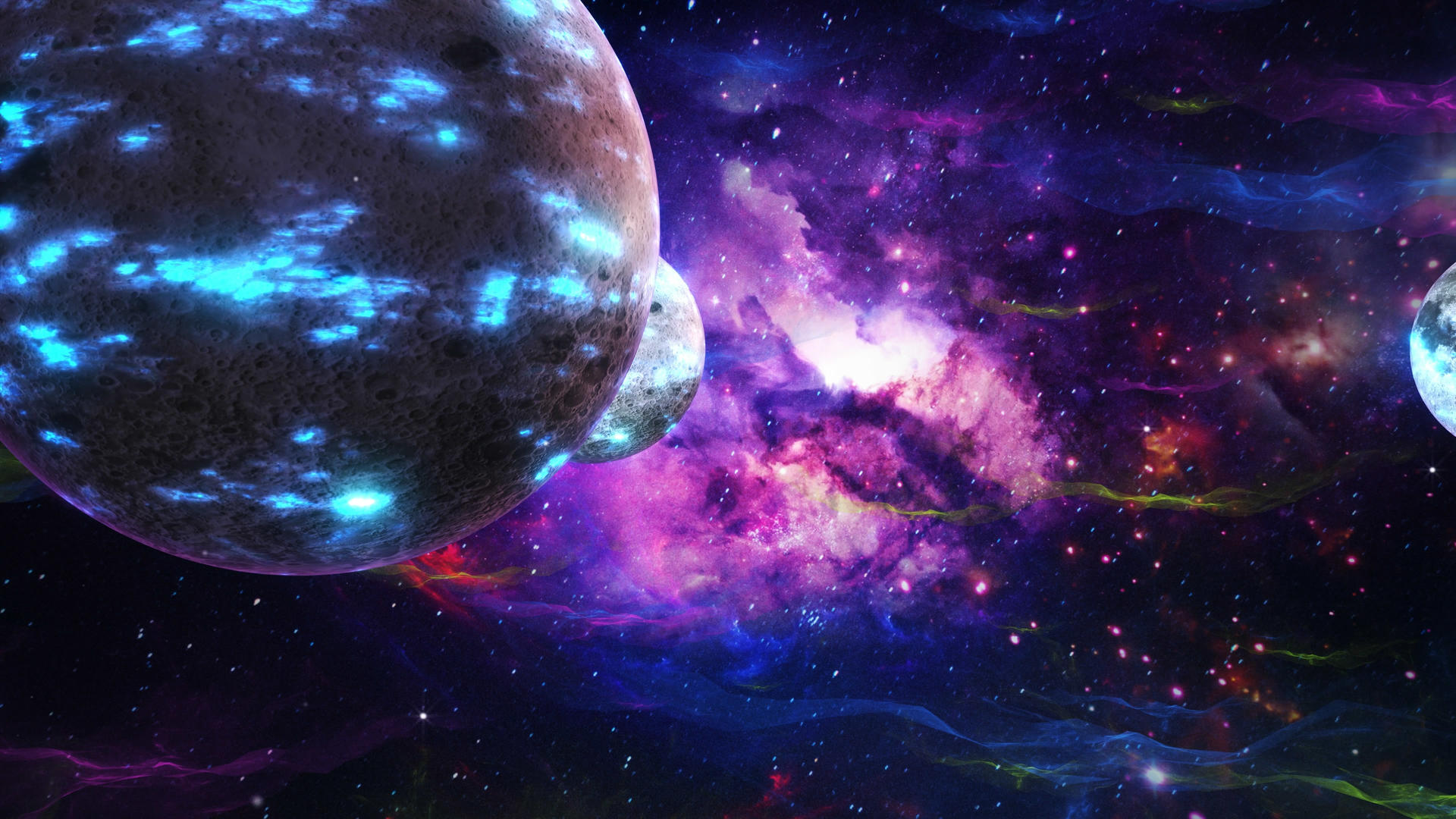4K浩瀚的宇宙背景视频的预览图