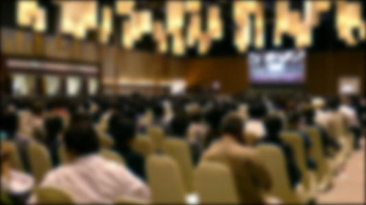 现代会议厅内的人类研讨会室的观众参与者视频的预览图