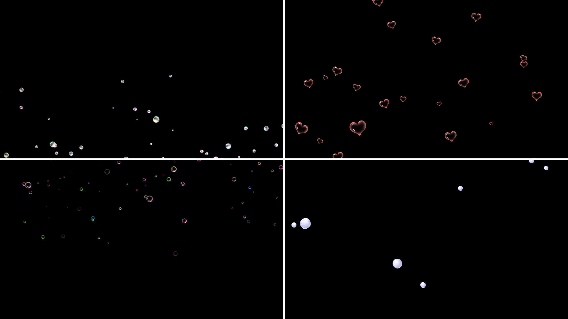一组漂浮气泡粒子动画9视频的预览图