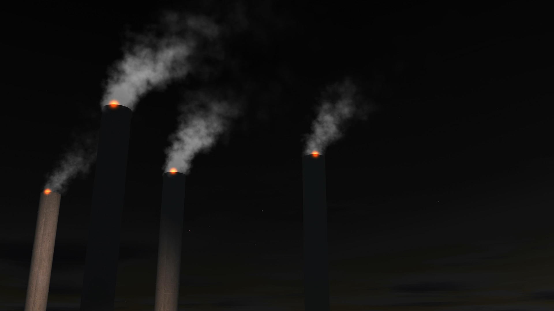 烟雾从工厂烟囱释放视频的预览图
