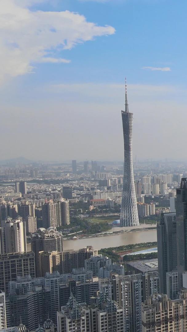 广州珠江新城CBD高层建筑高清航拍城市建筑群视频的预览图