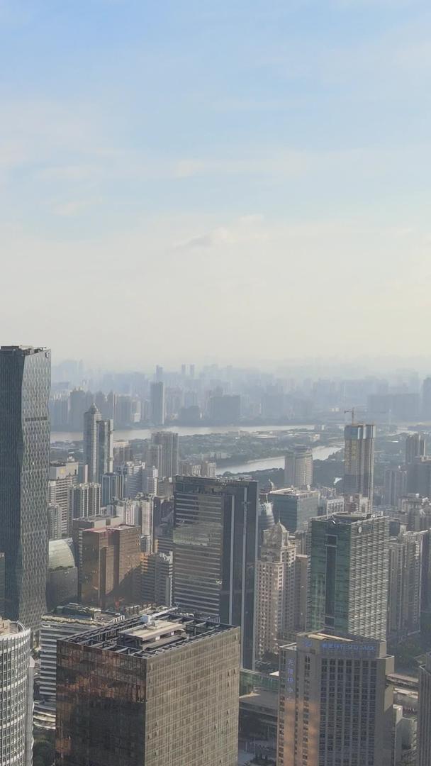 广州珠江新城CBD高层建筑高清航拍城市建筑群视频的预览图