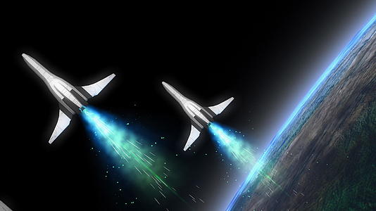 太空船从地球起飞视频的预览图