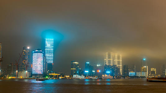 4K上海外滩夜景视频的预览图
