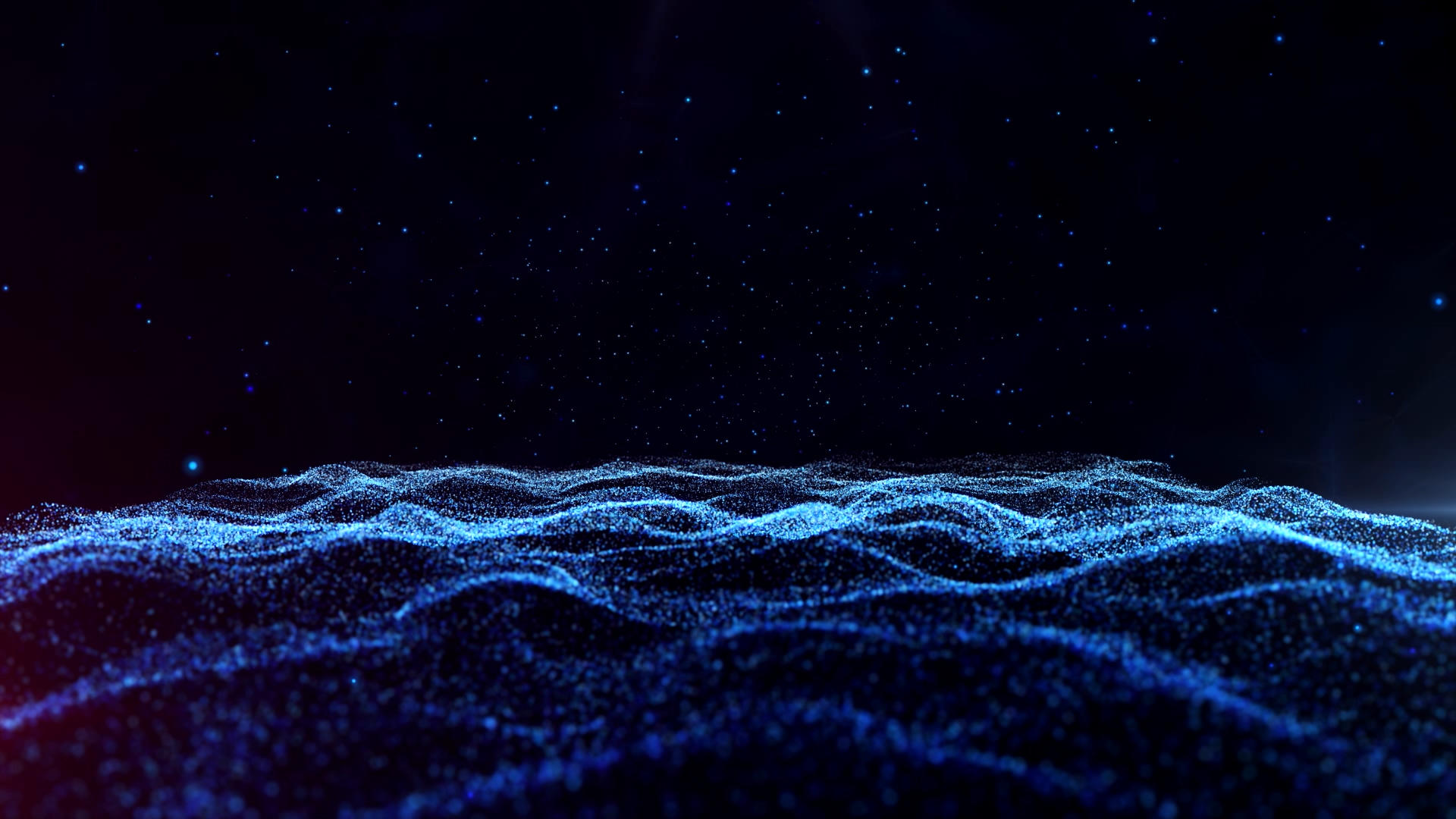 蓝色绚丽流动粒子背景视频的预览图