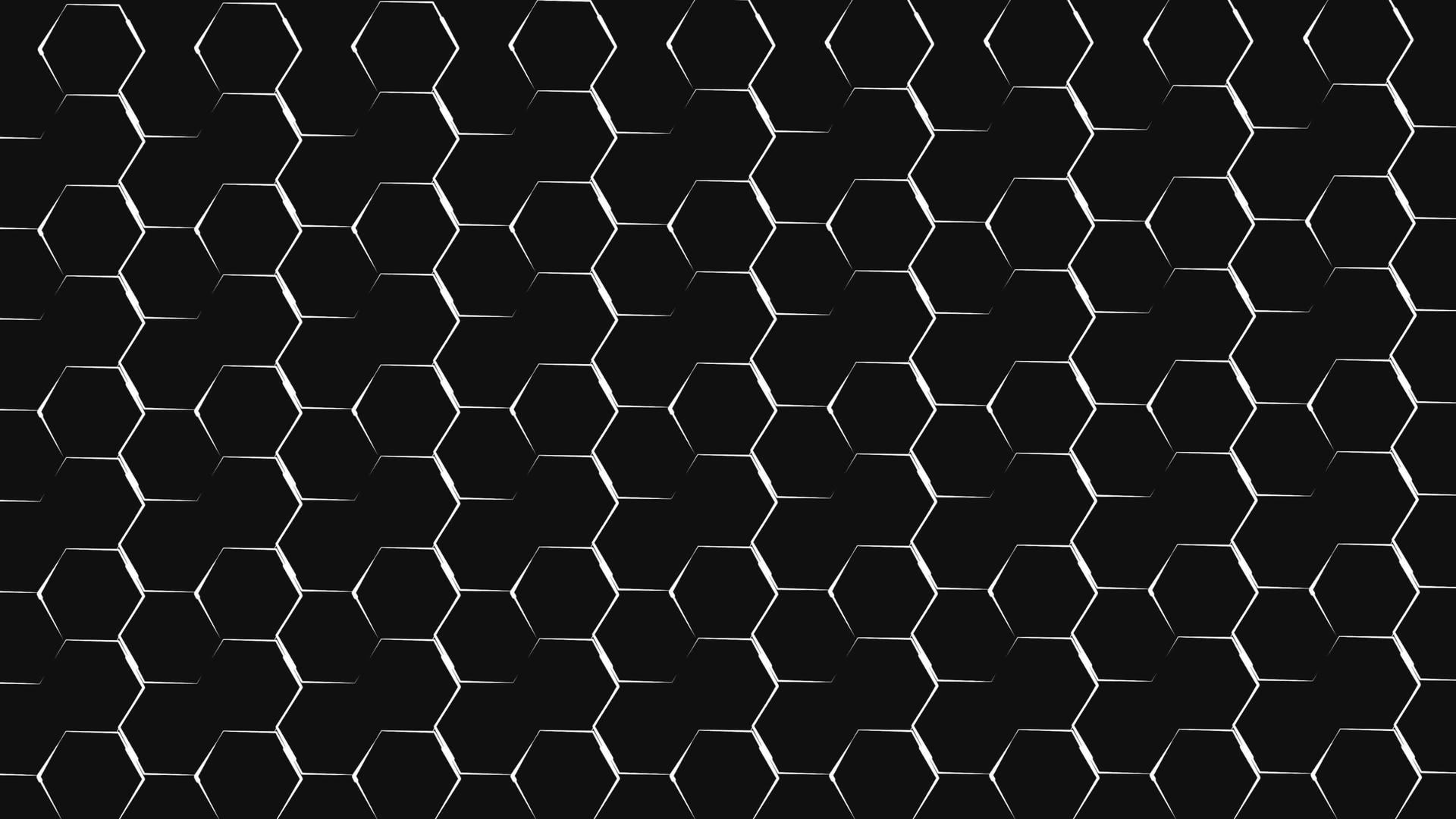 未来抽象六边形网格背景生长线几何表面环光六边形单元格视频的预览图