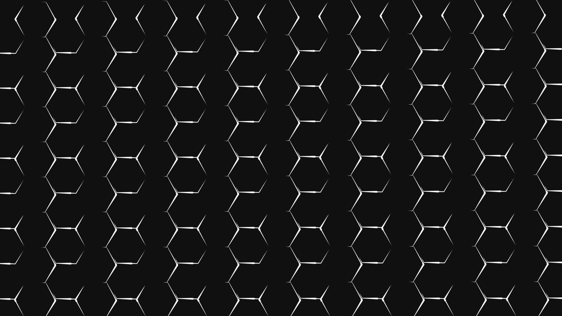 未来派抽象六边形网格背景生长线几何表面环光六边形单元视频的预览图
