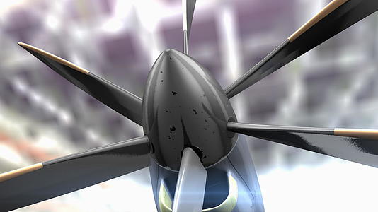 关闭飞机螺旋桨涡轮风扇视频的预览图