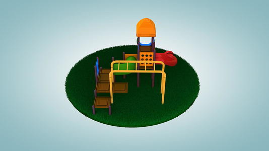 3d模型公园里的玩具视频的预览图