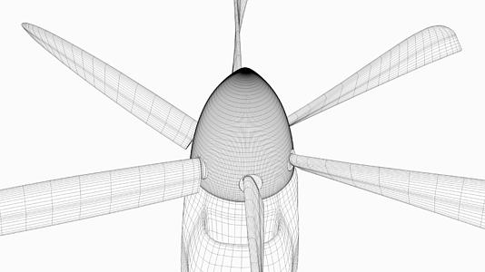 飞机、涡轮风扇线构图视频的预览图