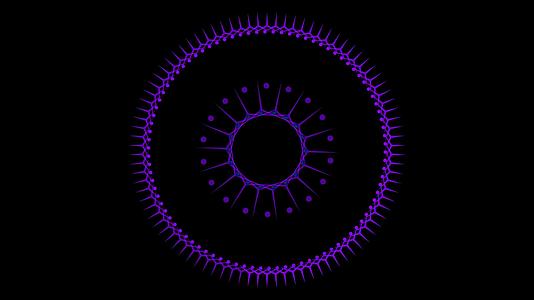 艺术点淡化眨眼和三角形紫色多尖刺视频的预览图