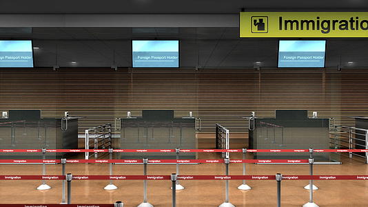 机场移民柜台视频的预览图