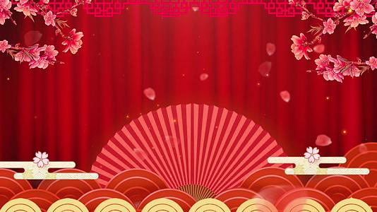 中国风戏曲舞台背景视频的预览图