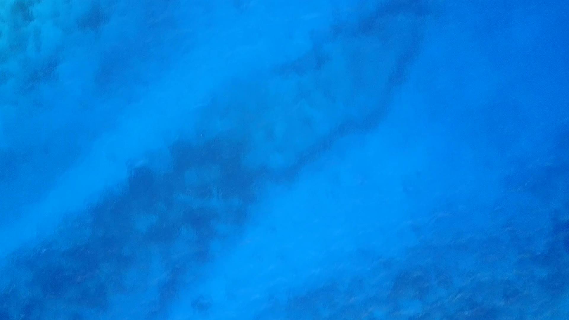 在浅海和干净的沙地的背景下观察来海洋的自然飞行时间视频的预览图