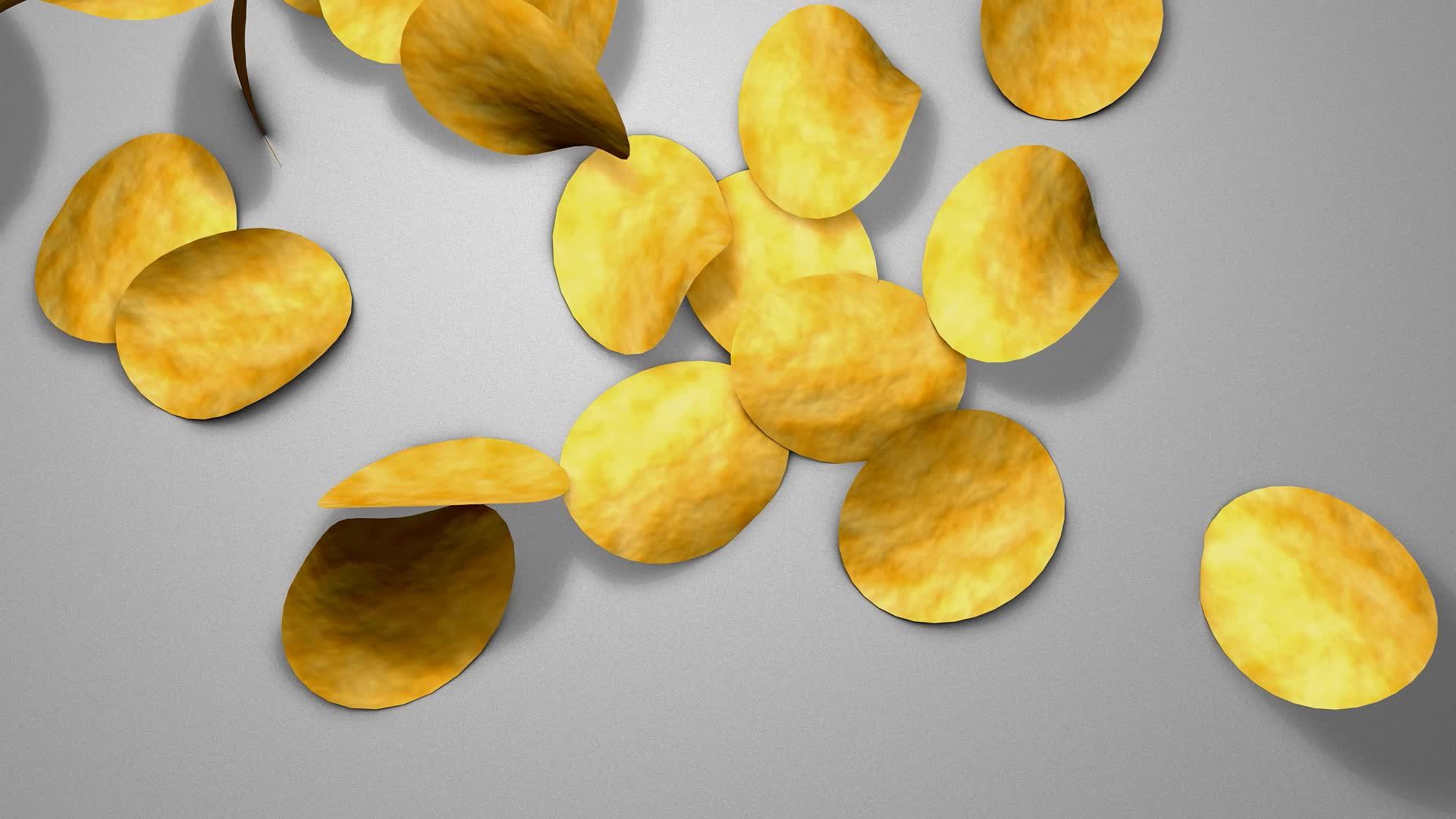 3D薯片动画视频的预览图