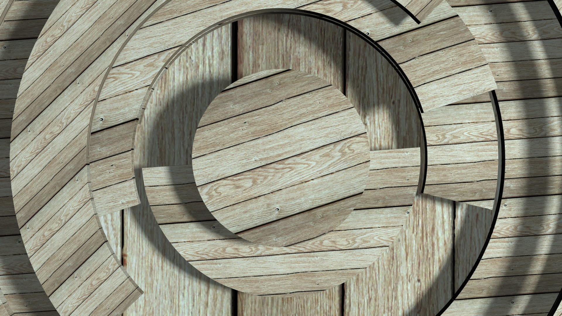木材纹理3D动画螺旋表面视频的预览图