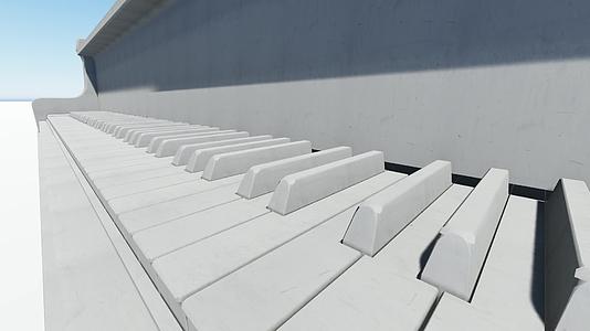 钢琴键3d动画视频的预览图