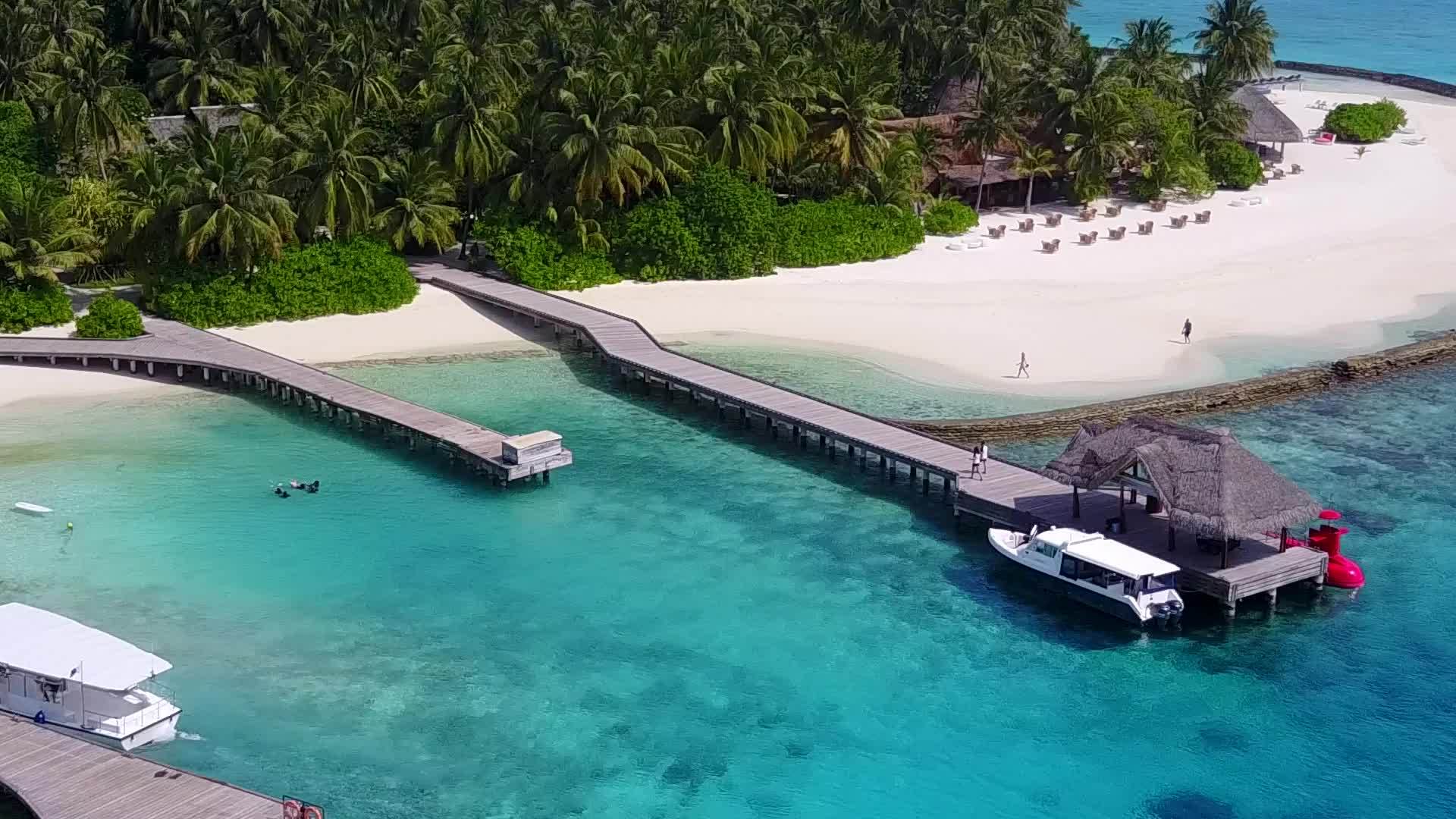 透明海洋白色沙沙背景在海滩上探索和飞行视频的预览图