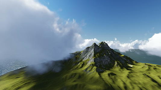 3D穿越云层高山视频的预览图