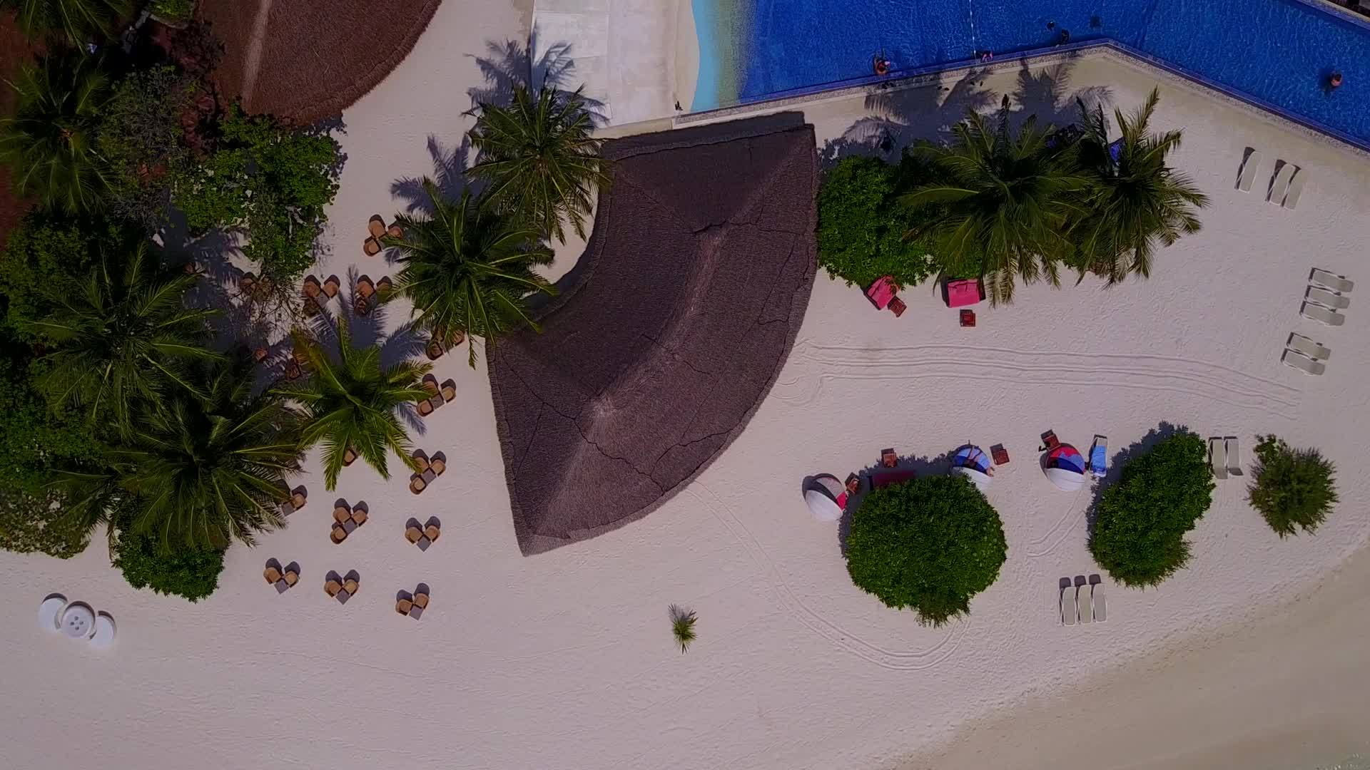 田园诗般的度假海滩生活方式视频的预览图