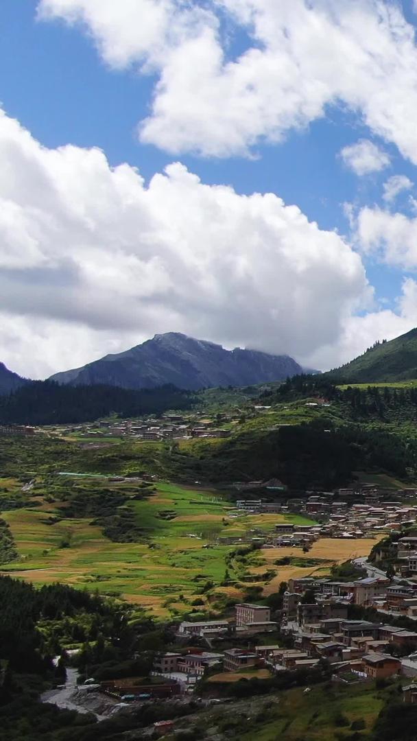 原始村落东哇村航拍甘南旅游景区视频的预览图