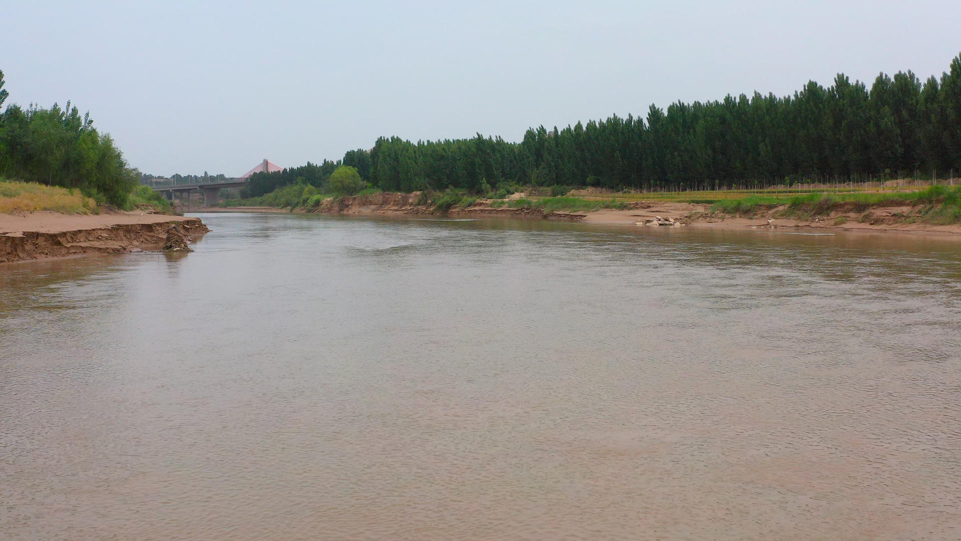 渭河航拍4K视频的预览图